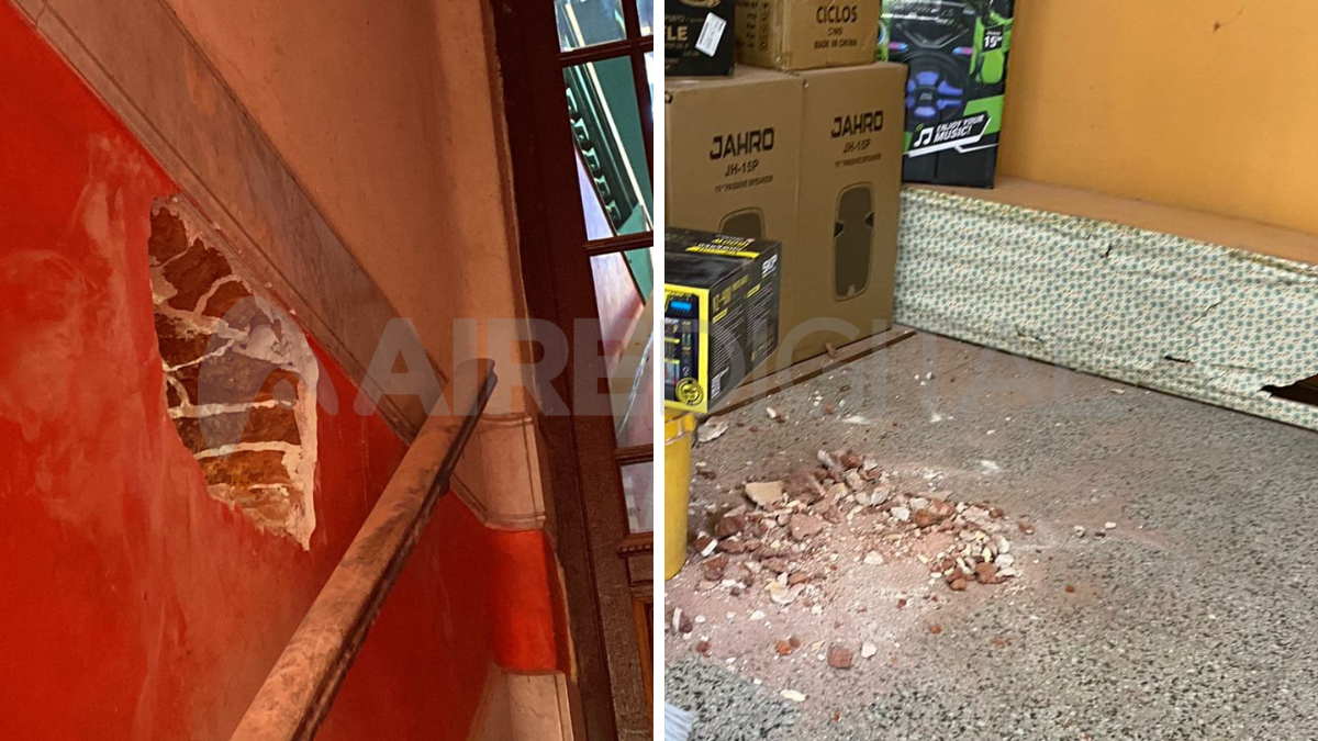 Santa Fe: hicieron un boquete en la pared y entraron a robar a un negocio