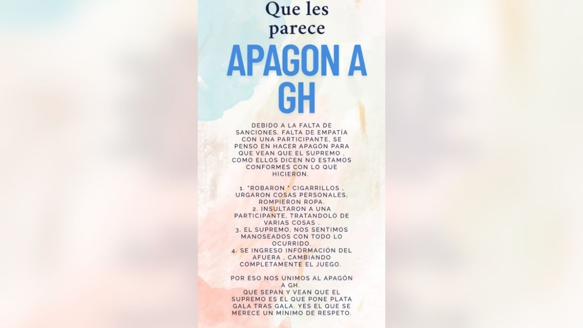 El descontento de los seguidores de Gran Hermano. El descontento de los seguidores de Gran Hermano.