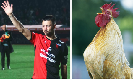 La bizarra presentación de un equipo con un ex Colón campeón imitaron el canto de un gallo para dar los 11. La bizarra presentación de un equipo con un ex Colón campeón imitaron el canto de un gallo para dar los 11.