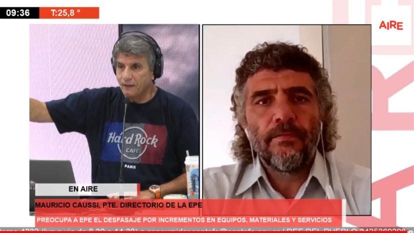 Caussi, presidente de la EPE, advirtió que hay un incremento en insumos claves para la empresa.