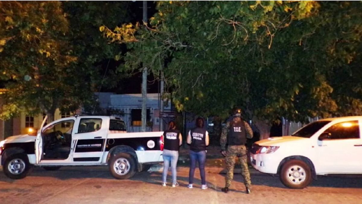 Archivo. Uno de los allanamientos que hizo Trata de Personas en los domicilios investigados.