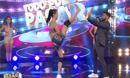 Nico Occhiato recibió una patada en los genitales en vivo por una invitada de su programa