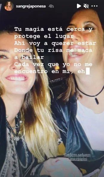 La despedida de la China Suárez a Sofía Sarkany y su profundo dolor. 