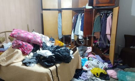 Así quedó una de las habitaciones de la casa desvalijada en Salvador del Carril al 1200. Así quedó una de las habitaciones de la casa desvalijada en Salvador del Carril al 1200.