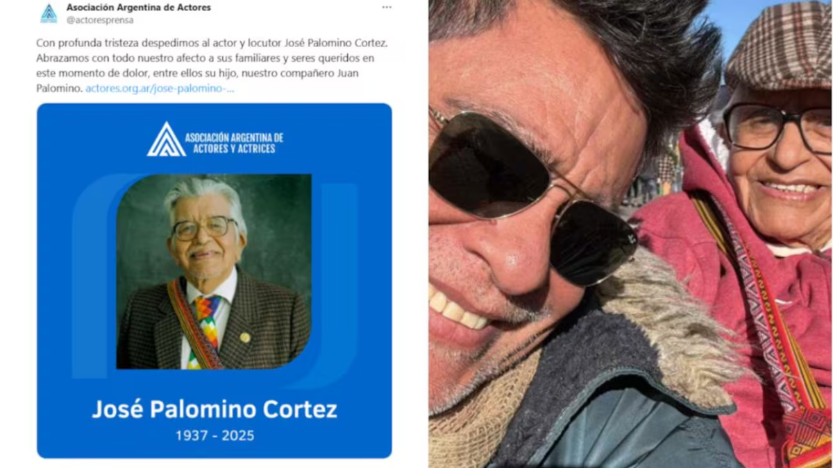 Murió José, el papá de Juan Palomino, el famoso actor de “Los Simuladores” Murió José, el papá de Juan Palomino, el famoso actor de “Los Simuladores”