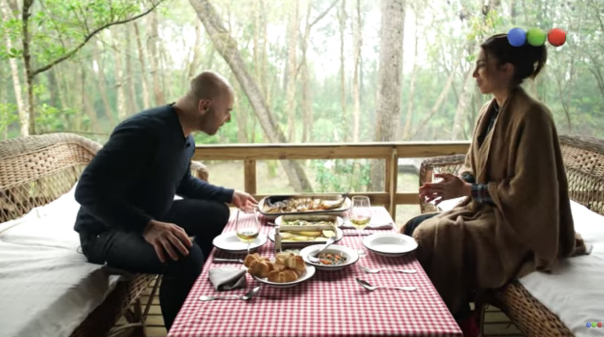 El living de la casa, con vista al
