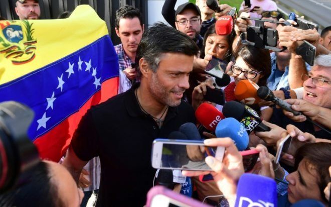 Leopoldo López fue uno de los presos políticos de Venezuela que tuvo mas conocimiento a nivel internacional.