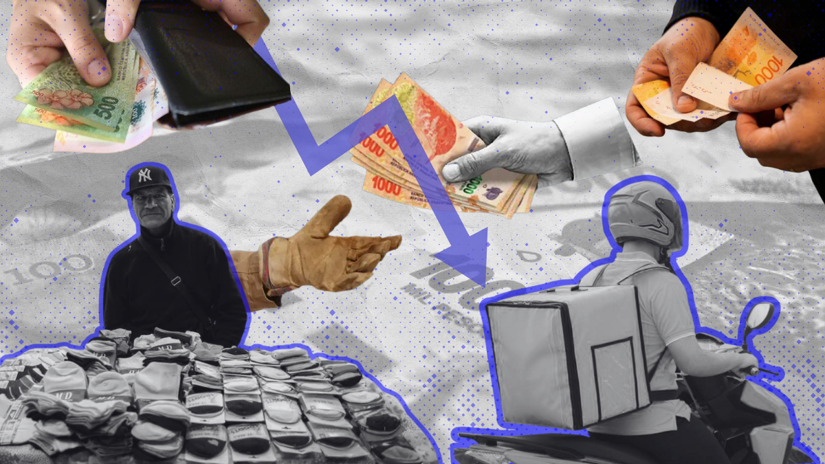 Los asalariados informales perciben la mitad de los trabajadores privados registrados (INDEC).