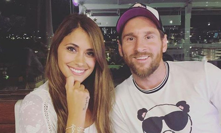 La tierna postal de Anto Roccuzzo junto a Thiago Messi La tierna postal de Anto Roccuzzo junto a Thiago Messi