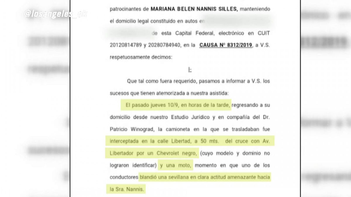 Declaración de Mariana Nannis