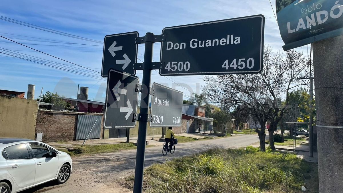 La zona donde los policías fueron amenazados.