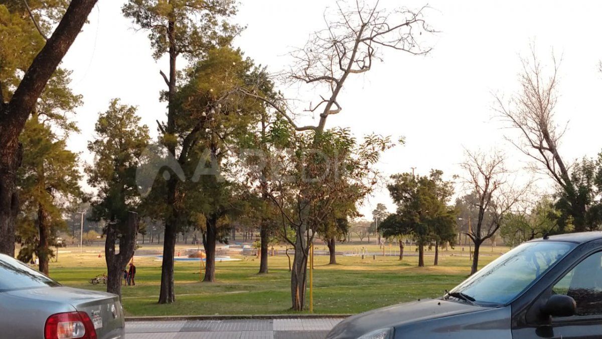 El parque federal estaba prácticamente vacio durante esta tarde.&nbsp;