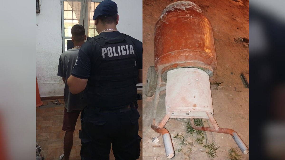 Un joven de 24 años fue detenido en el noreste de Santa Fe mientras escapaba con una hormigonera robada en moto.
