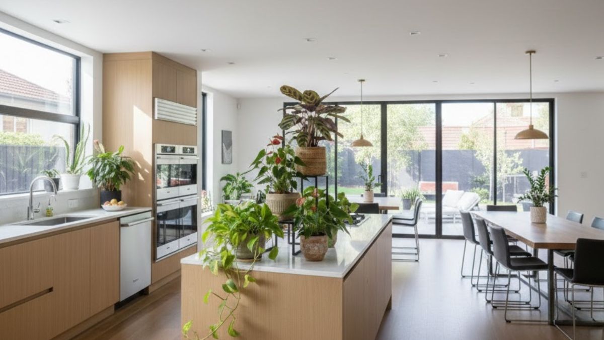 El Anturio aporta un contraste de color sofisticado y aprovecha la humedad natural de la cocina para mantener sus flores rojas por más tiempo. El Anturio aporta un contraste de color sofisticado y aprovecha la humedad natural de la cocina para mantener sus flores rojas por más tiempo.