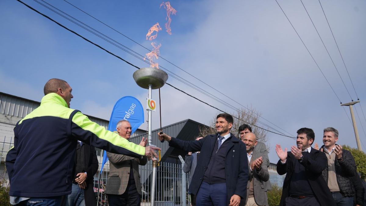 Se inauguró en Venado Tuerto el Gasoducto Regional Sur.