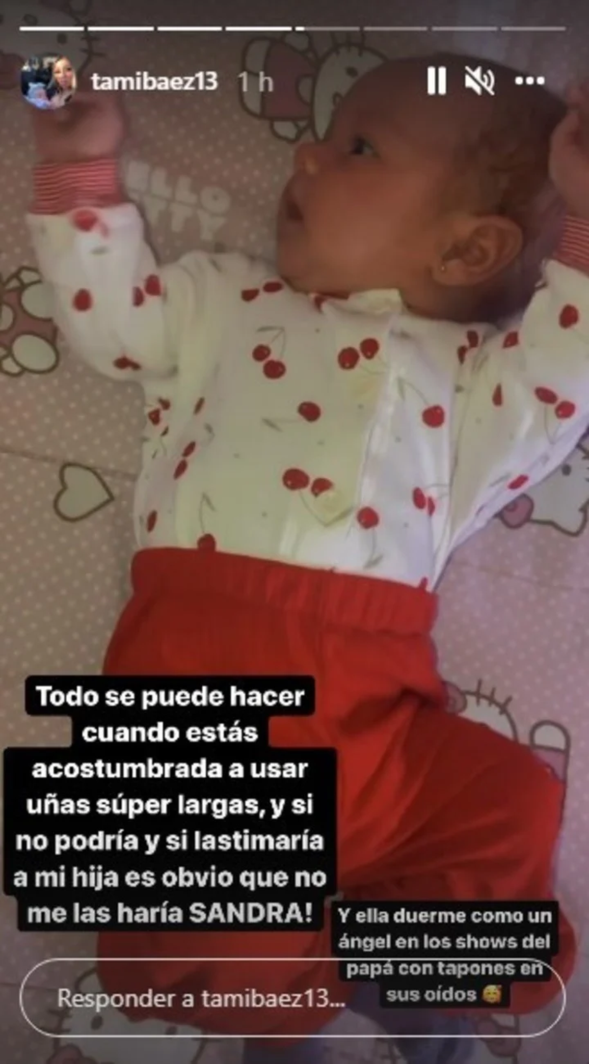 Tamara B&aacute;ez le contest&oacute; a Sandra Borghi.