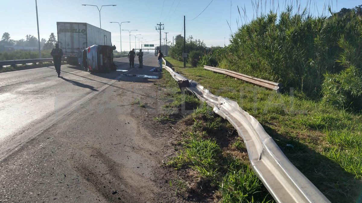 El accidente de tránsito ocurrió en la mano que va hacia Paraná sobre la Ruta Provincial 168.&nbsp;