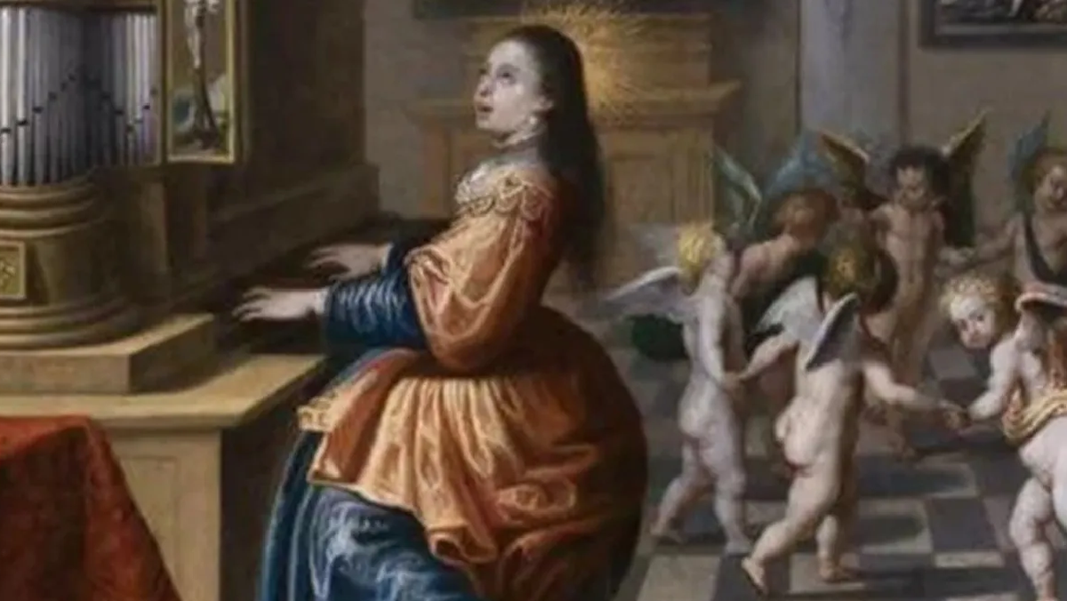 En 1584, cuando se fundó la Academia de la Música en Roma, Cecilia fue nombrada patrona de la institución y luego se convirtió por extensión en patrona de la música.