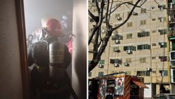 altText(Susto en barrio El Pozo: se desató un incendio en la Torre 9 y evacuaron a los vecinos)}