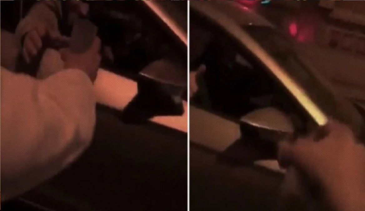 Iban tomando alcohol arriba de auto