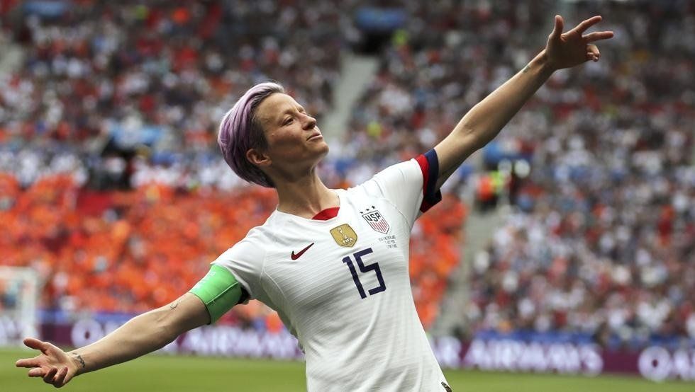 Megan Rapinoe fue elegida como la mejor futbolista del año
