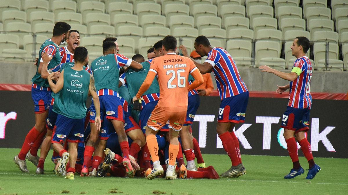 El Bahía de Germán Conti venció al Fortaleza por penales y llegó a la final de la Copa Nordeste de Brasil.
