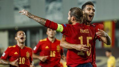 España goleó a Ucrania por la Liga de las Naciones de Europa