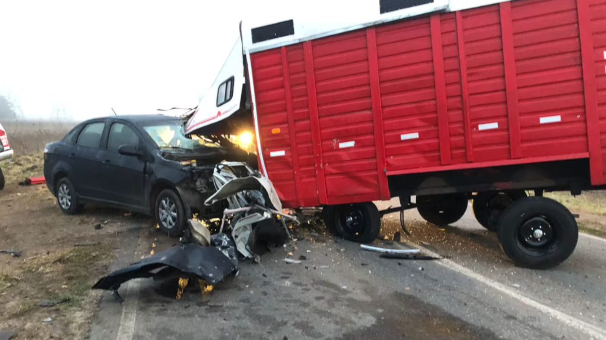 Tragedia: un choque múltiple en plena ruta