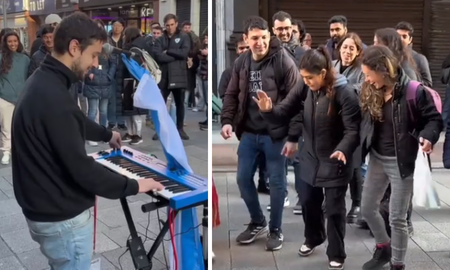 Es argentino, se mudó a Irlanda y se hizo viral por toca cumbia en la calle.