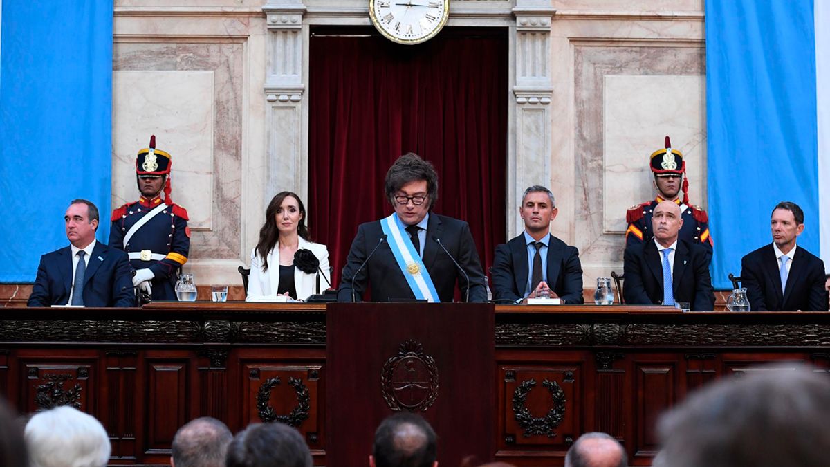 El 1 de marzo de 2025 Javier Milei dio inicio al período de sesiones ordinarias en el Congreso.