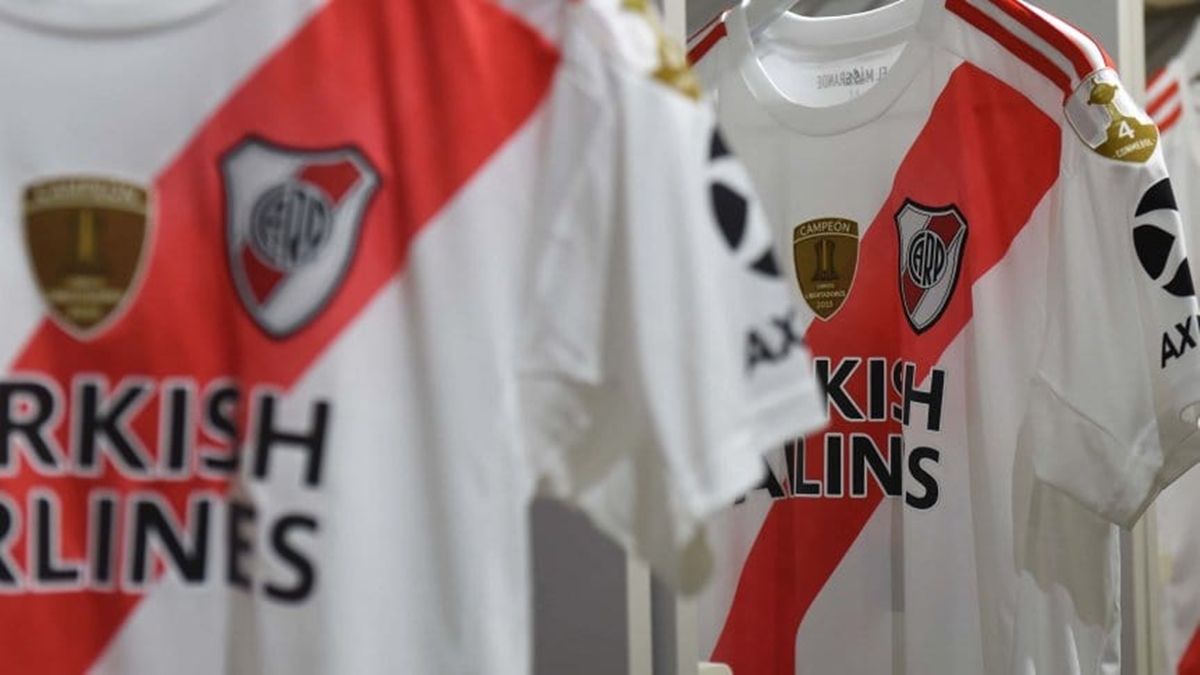 Todo listo en el vestuario de River para jugar la final