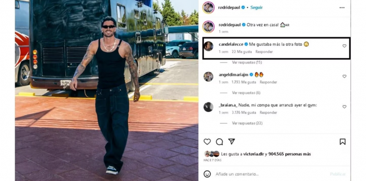 Rodrigo De Paul y Candela Lecce estarían juntos. Rodrigo De Paul y Candela Lecce estarían juntos.