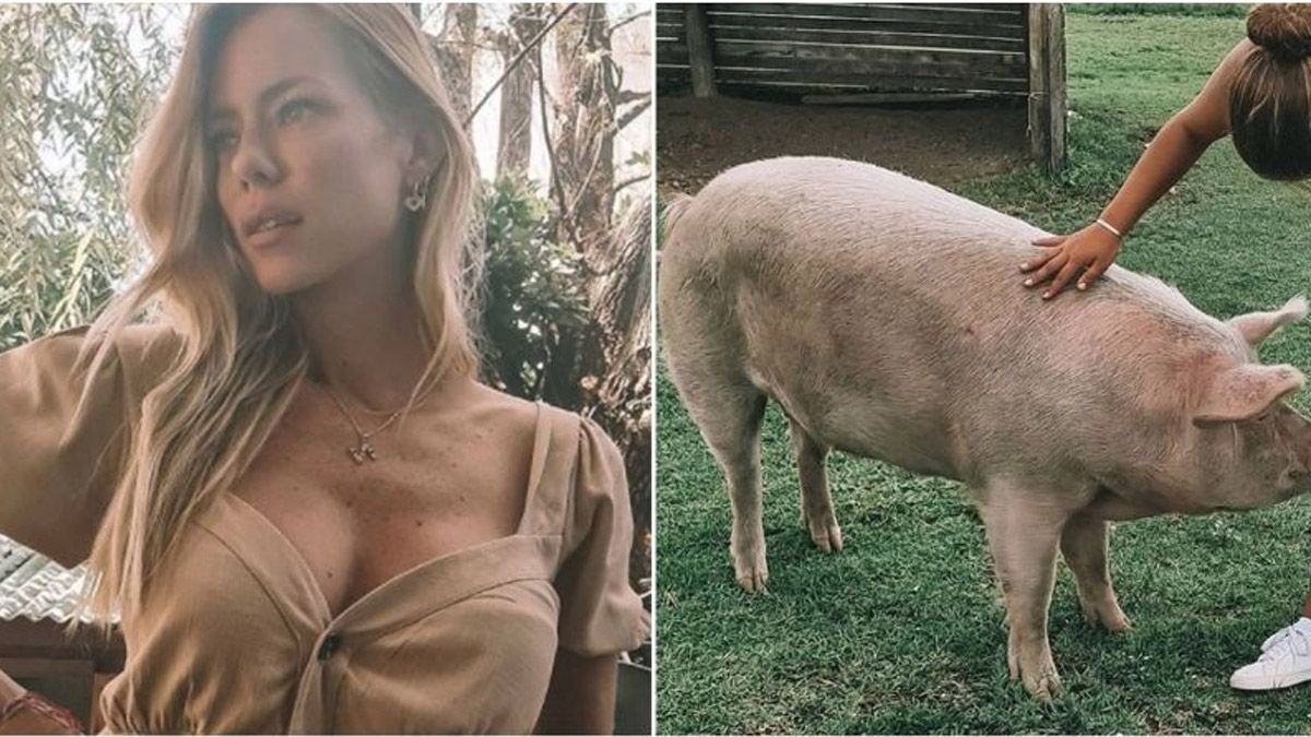 Nicole Neumann y su nueva mascota