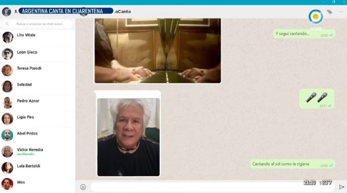 Más de 35 artistas cantaron Como la cigarra como un conjuro contra la pandemia