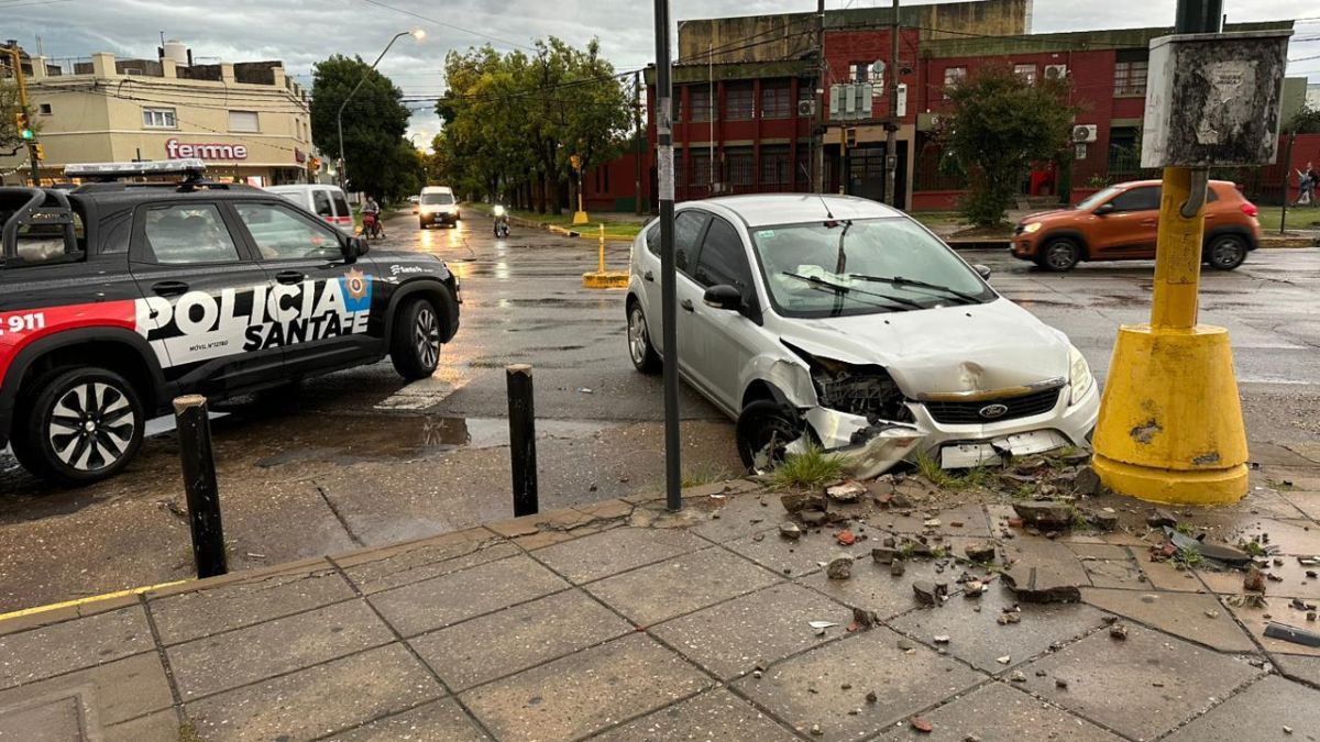 En el sector se registr&oacute; una leve reducci&oacute;n de calzada mientras trabajaba personal policial.