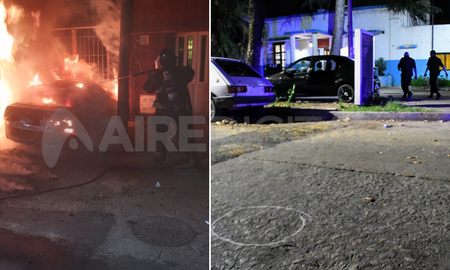 Un taxi incendiado y una comisaría baleada. Horas antes, asesinaron a dos taxistas e hirieron de gravedad a un chofer. Las mafias llevan adelante una guerra abierta en la ciudad de Rosario. Un taxi incendiado y una comisaría baleada. Horas antes, asesinaron a dos taxistas e hirieron de gravedad a un chofer. Las mafias llevan adelante una guerra abierta en la ciudad de Rosario.