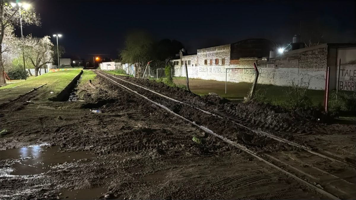 Así quedó la traza ferroviaria tras la remoción de los vagones del Belgrano Cargas que descarriló en Santa Fe.