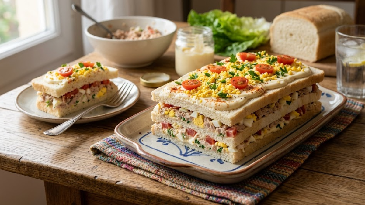 Tarta fría de atún.&nbsp;