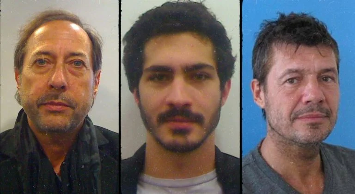 Guillermo Francella, Ricardo Mario Darín y Marcelo Tinelli.