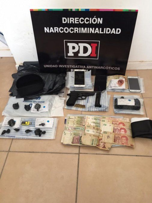 PDI detuvo a un hombre con cocaína y un arma
