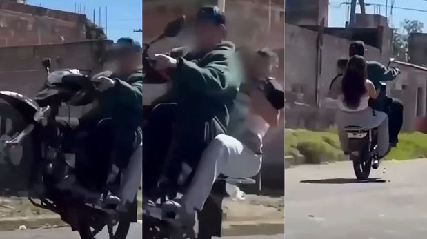 El peligroso episodio en moto ocurrió en Catamarca y quedó registrado en un video.