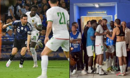 Los futbolistas de Mauritania se pelearon por las camisetas de la Selección Argentina. Los futbolistas de Mauritania se pelearon por las camisetas de la Selección Argentina.