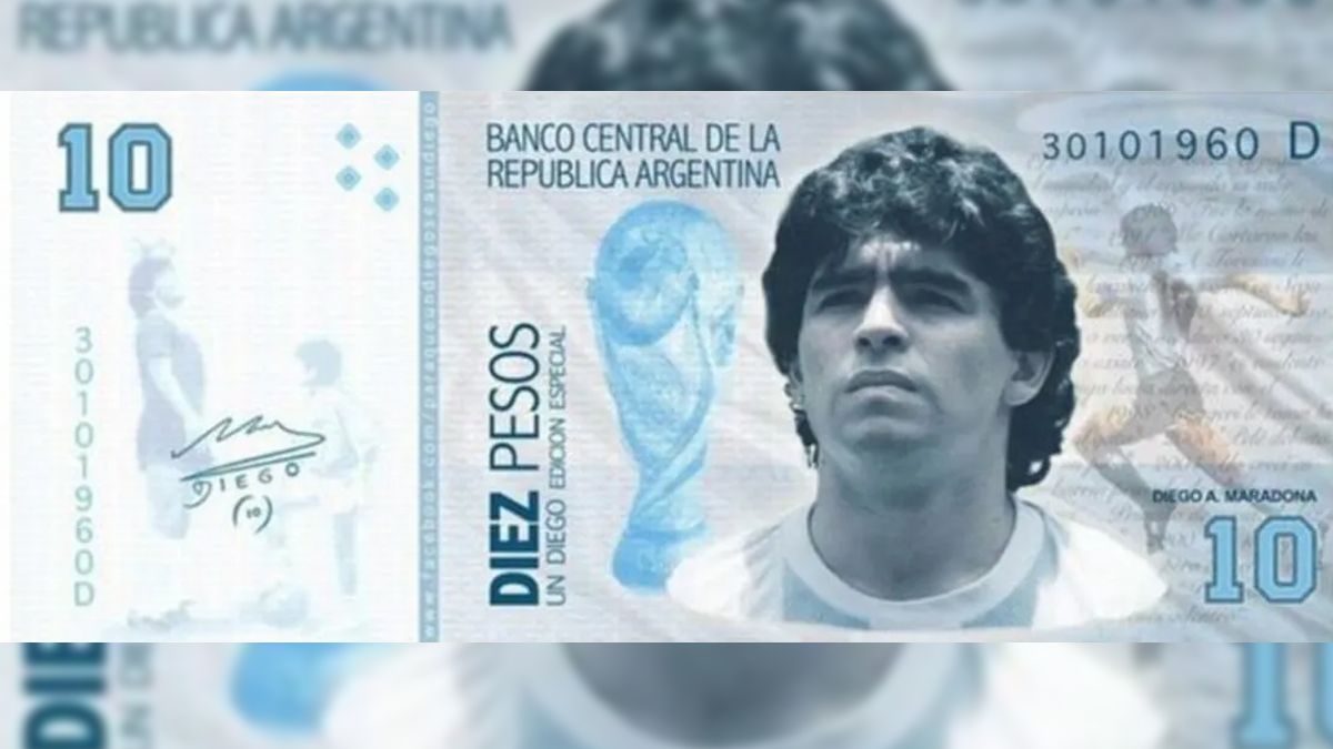 El billete de Maradona: presentan un proyecto de ley para que lleve su imagen