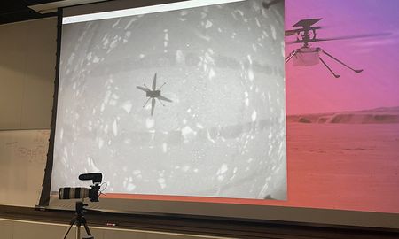 El Ingenuity de la Nasa voló con éxito este lunes sobre Marte. El Ingenuity de la Nasa voló con éxito este lunes sobre Marte.
