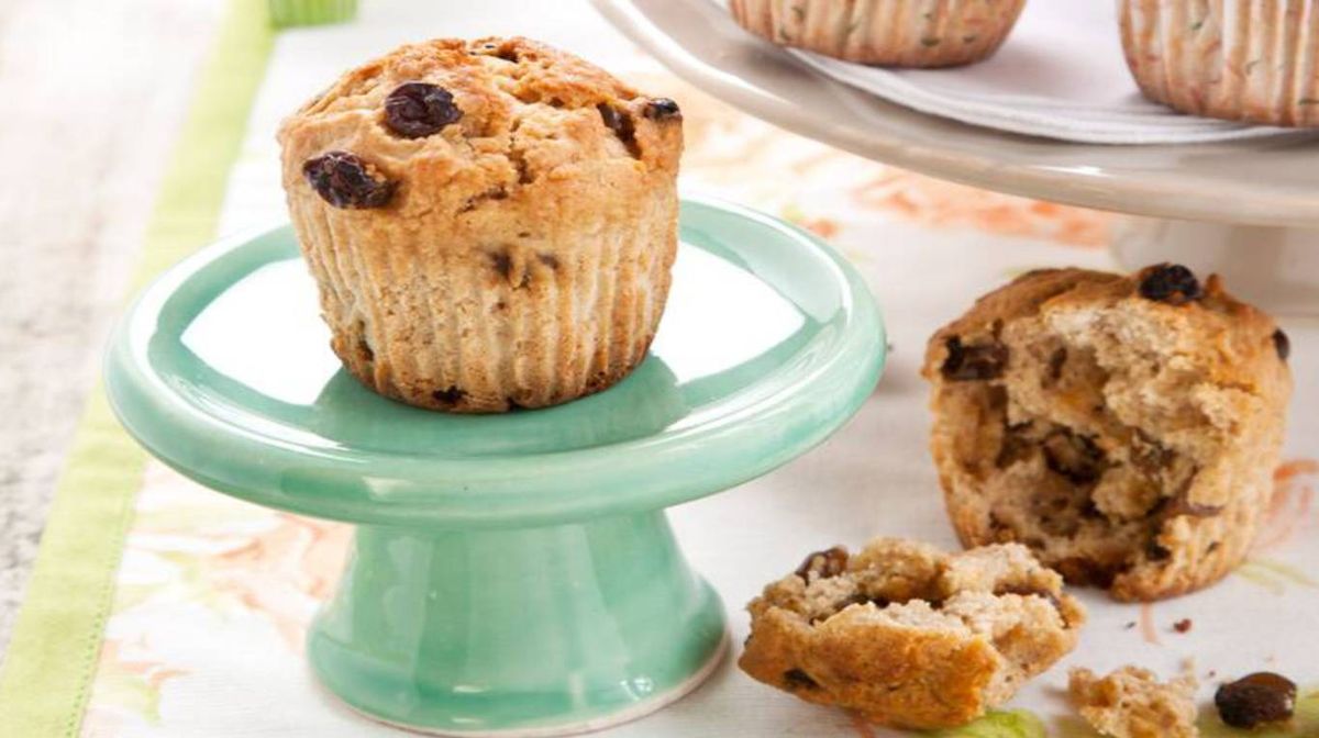 Muffins de pasas y naranja
