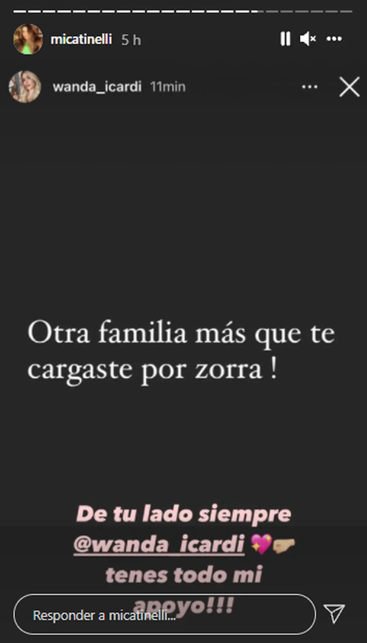 Mica Tinelli se meti&oacute; en la pol&eacute;mica entre Wanda Nara y Mauro Icardi.