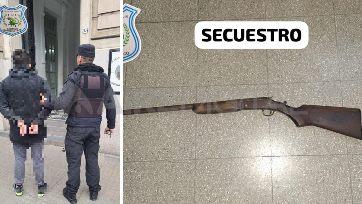 Un hombre detenido armado en el barrio Centenario de Santa Fe