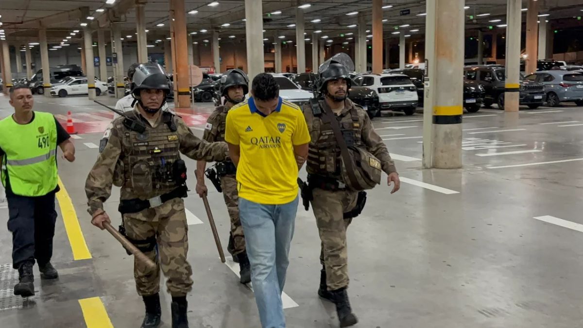 Detuvieron a un hincha de Boca en Brasil.