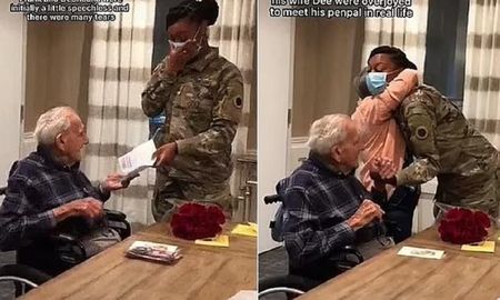 Video viral: veterano de la II Guerra Mundial guardó la carta de una nena durante 12 años y ahora se reencontró con ella. Video viral: veterano de la II Guerra Mundial guardó la carta de una nena durante 12 años y ahora se reencontró con ella.