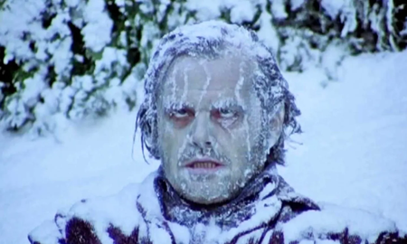 Jack Nicholson en la película El Resplandor. Jack Nicholson en la película El Resplandor.